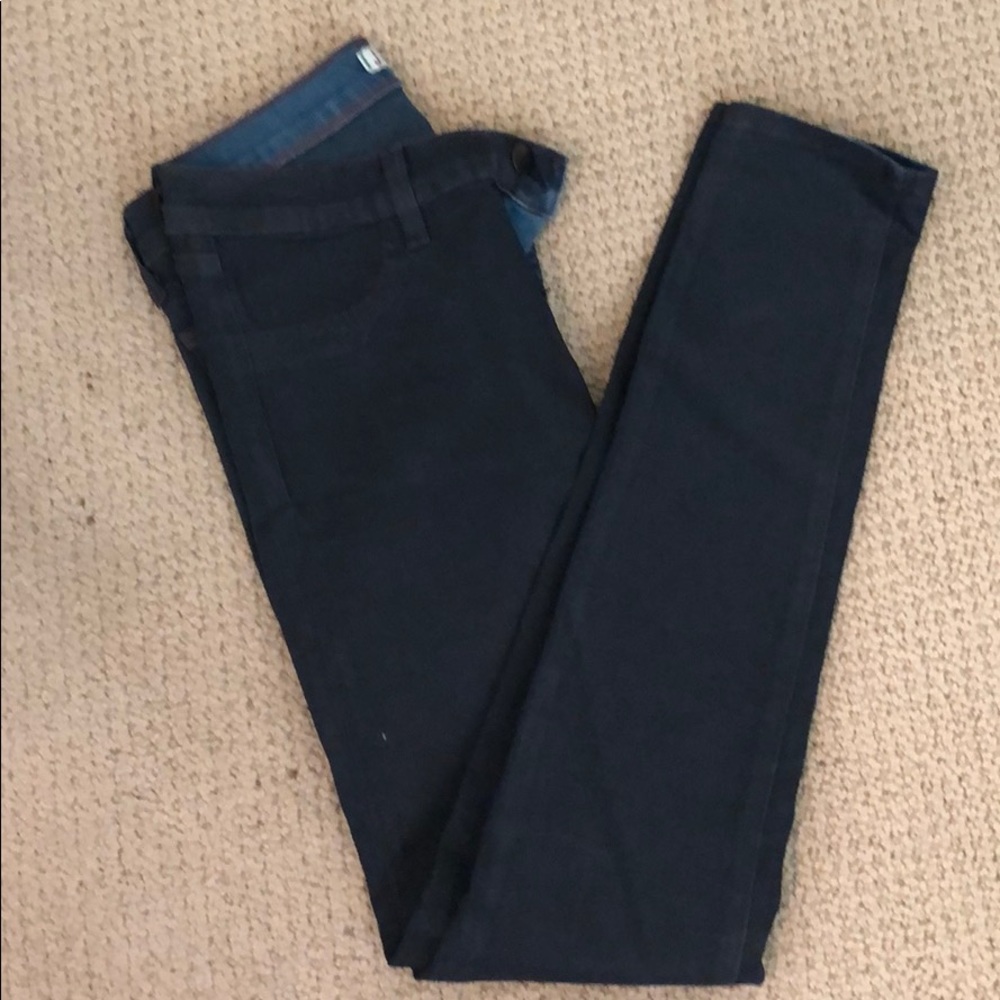 J Brand, Super Skinny Laminate Coated Jeans